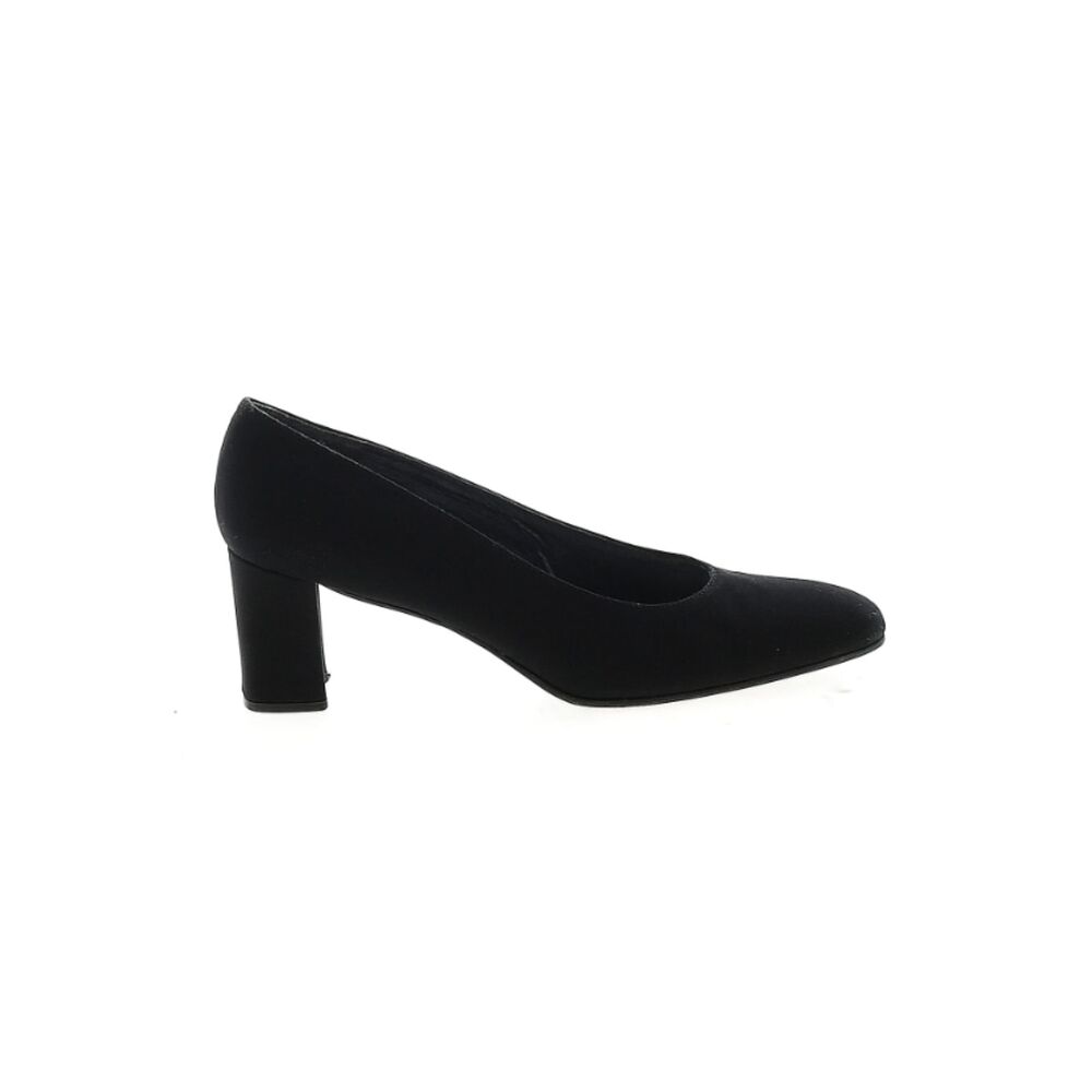 Vintage Stuart Weitzman Black Block Heel Pumps | Size 8